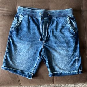 H&M divided jean shorts drawstring waist size M